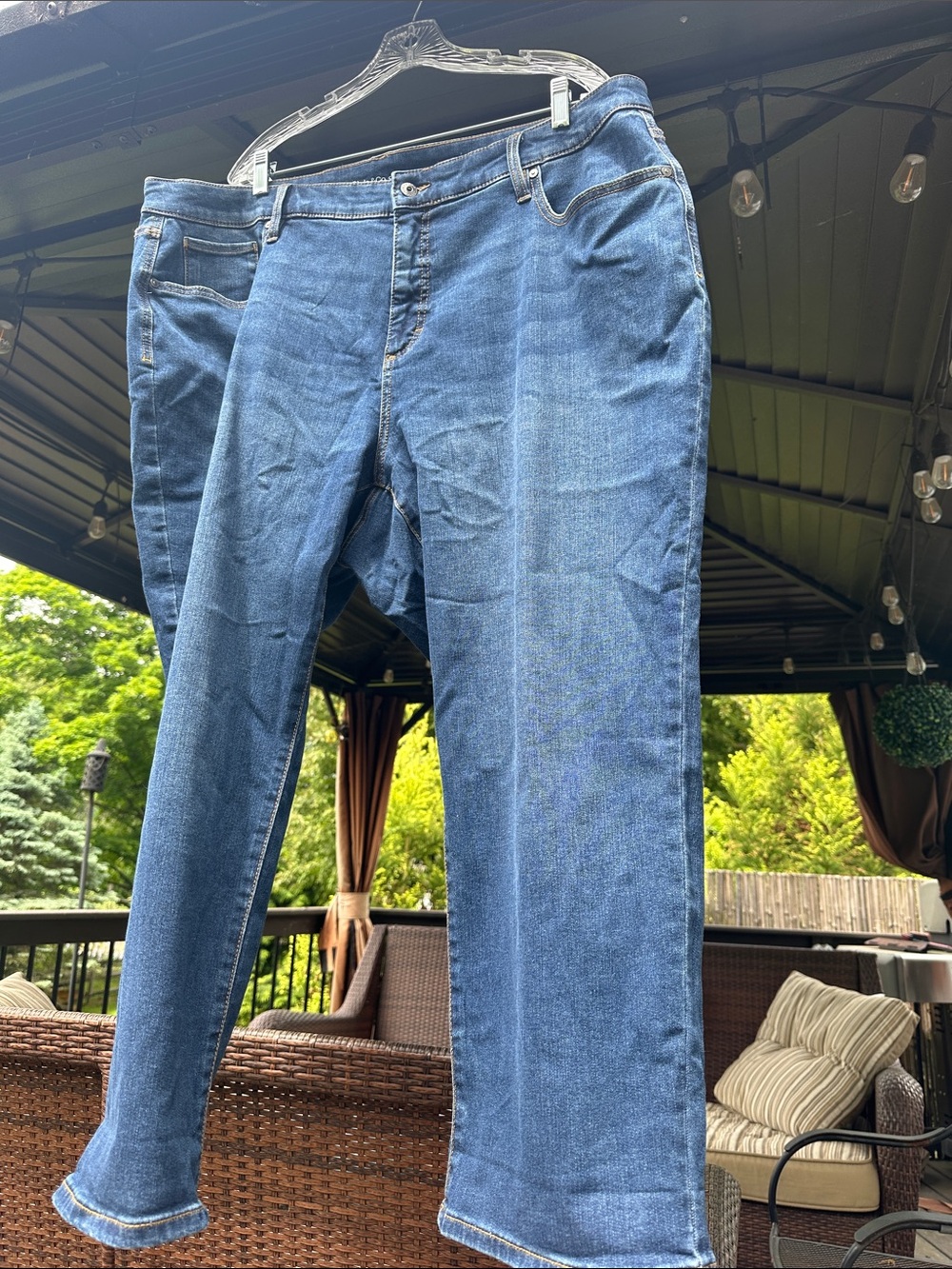 Style & Co. Blue Denim Curvy Capris